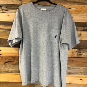 VTG Walt Disney World Mickey Mouse Embroidered Pocket T-Shirt Men's Size XL Gray